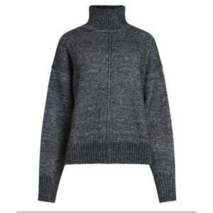 French Connection Black Mockneck Oversized Sweater Size Small NWT